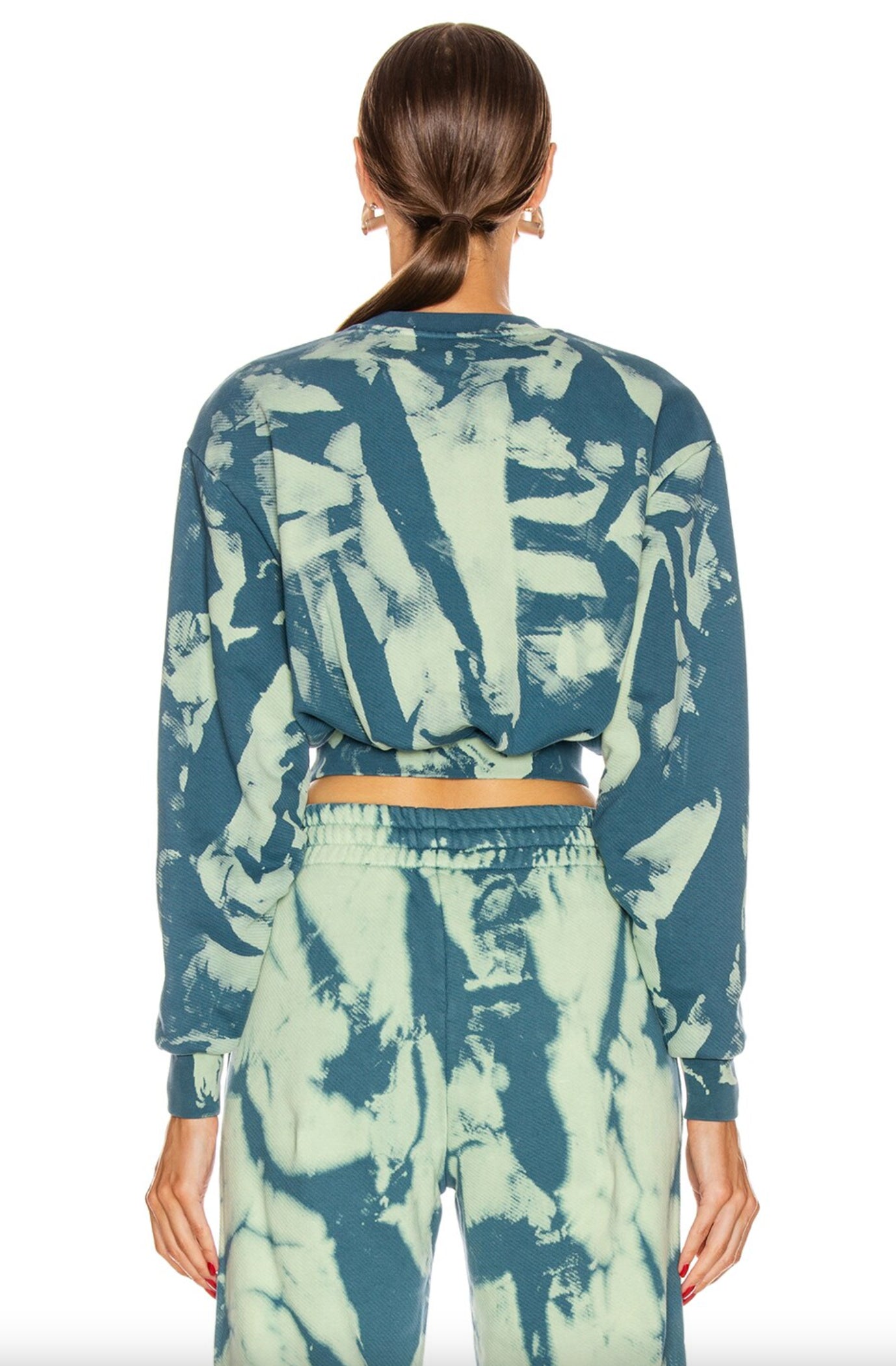 Off-White Blue Polyester Women Sweater