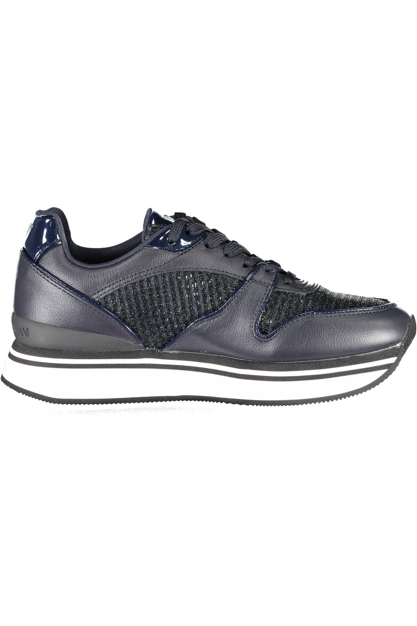 Emporio Armani Blue Polyester Women Sneaker