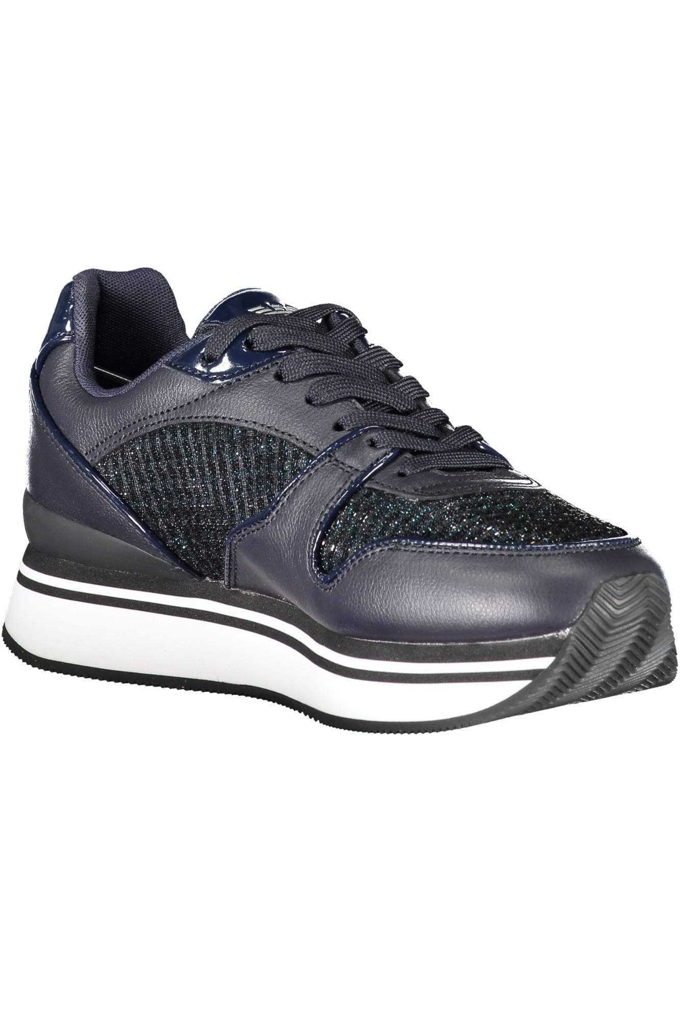 Emporio Armani Blue Polyester Women Sneaker