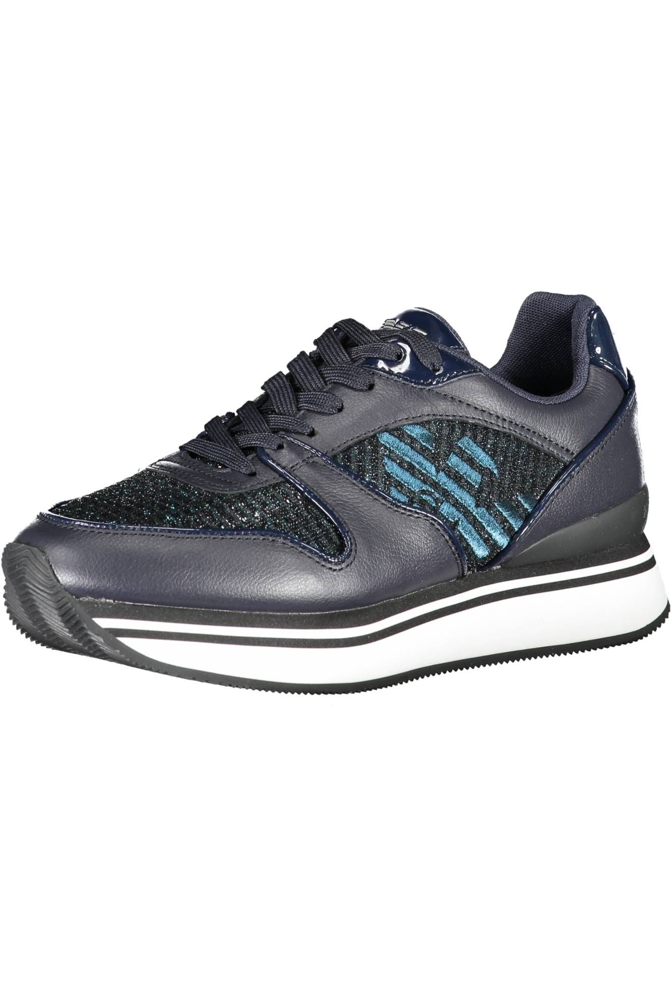 Emporio Armani Blue Polyester Women Sneaker