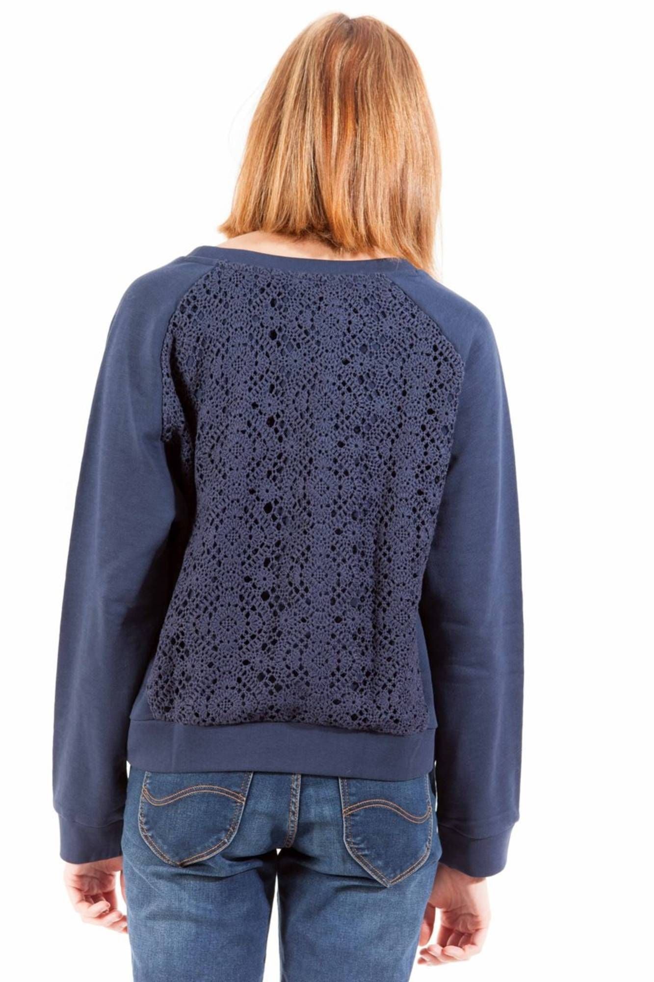 Gant Blue Cotton Women Sweater