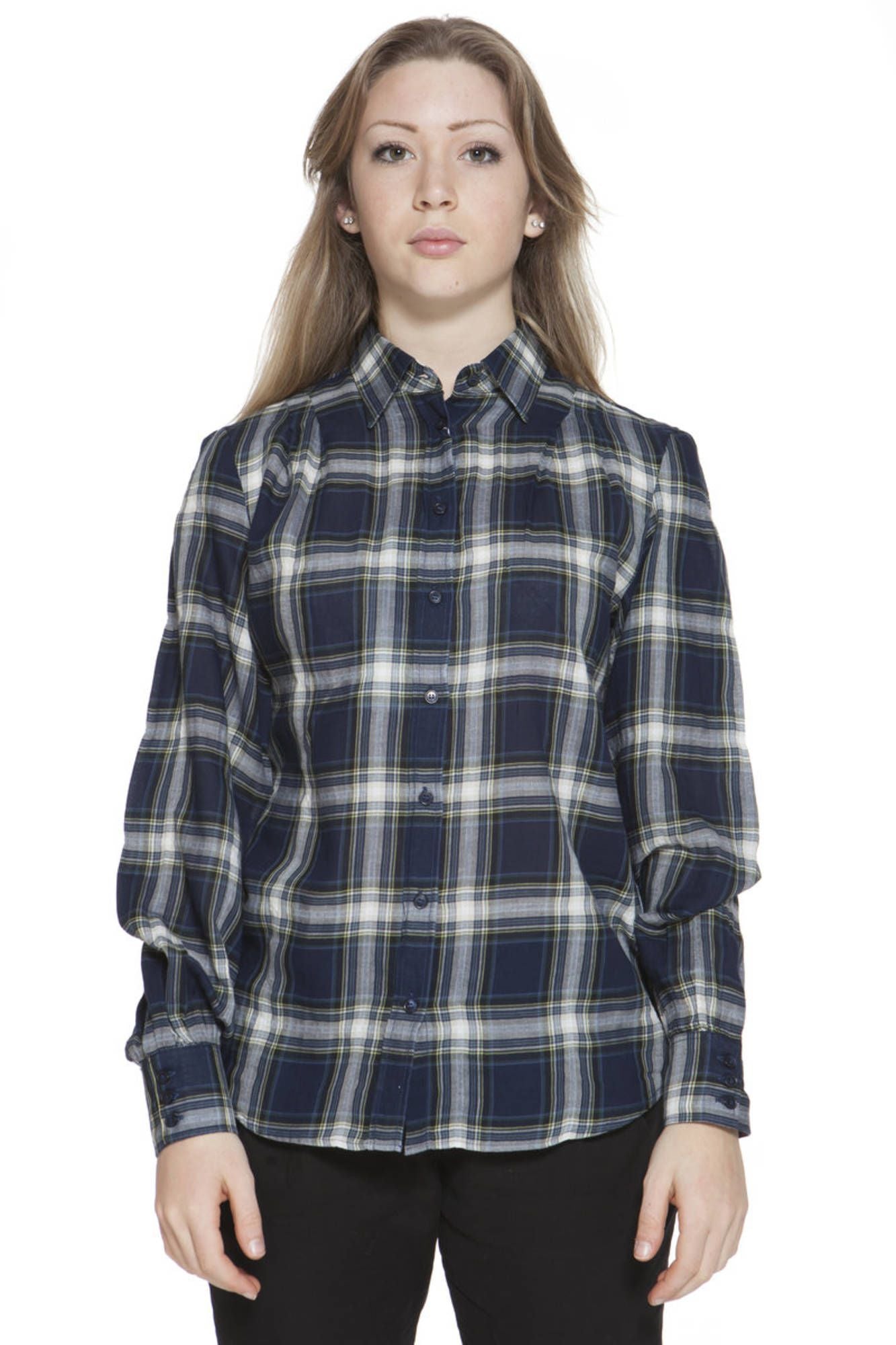 Gant Blue Cotton Women Shirt