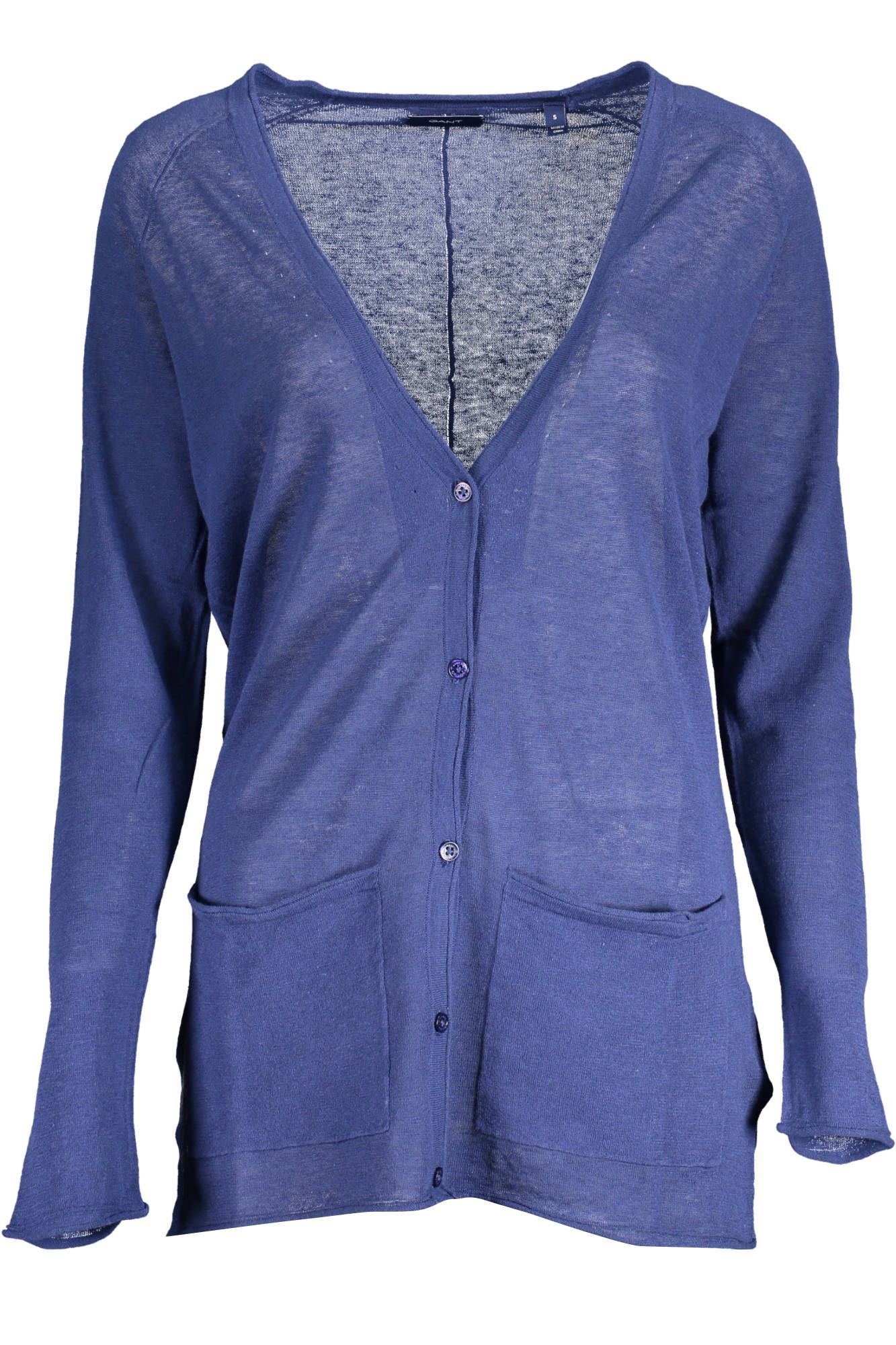 Gant Blue Linen Women Cardigan