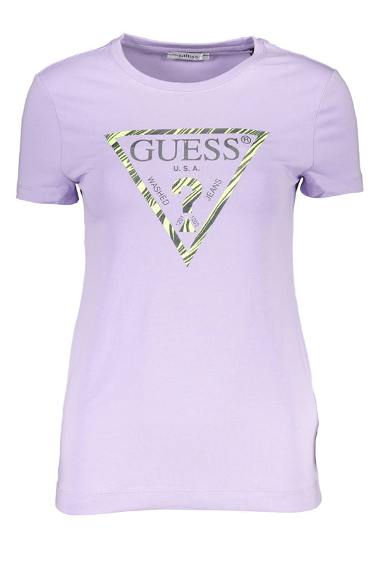 Guess Jeans Purple Cotton Women T-Shirt