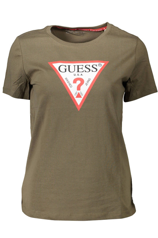 Guess Jeans Green Cotton Women T-Shirt