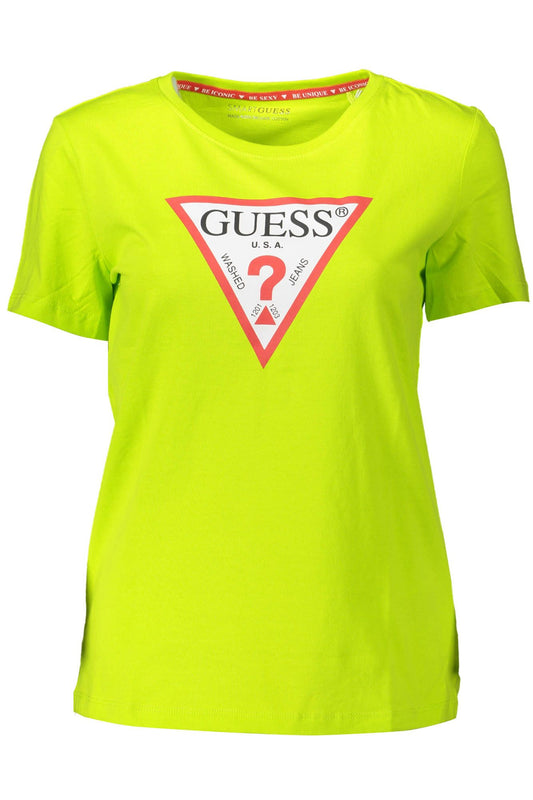 Guess Jeans Green Cotton Women T-Shirt