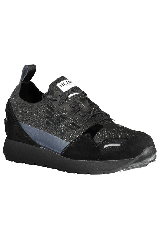 Emporio Armani Black Polyester Women Sneaker