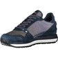 Emporio Armani Blue Leather Women Sneaker