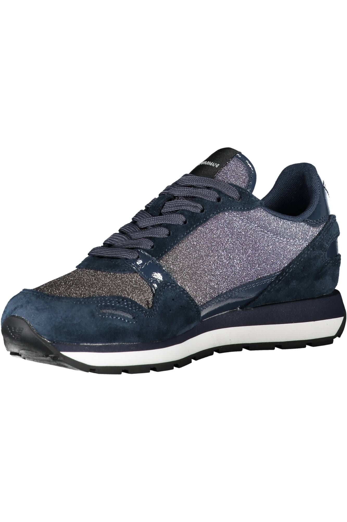 Emporio Armani Blue Leather Women Sneaker