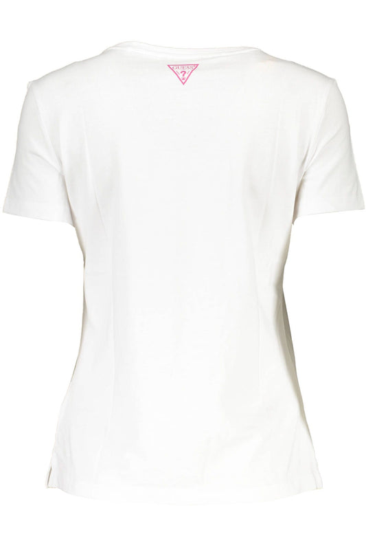 Guess Jeans White Cotton Women T-Shirt