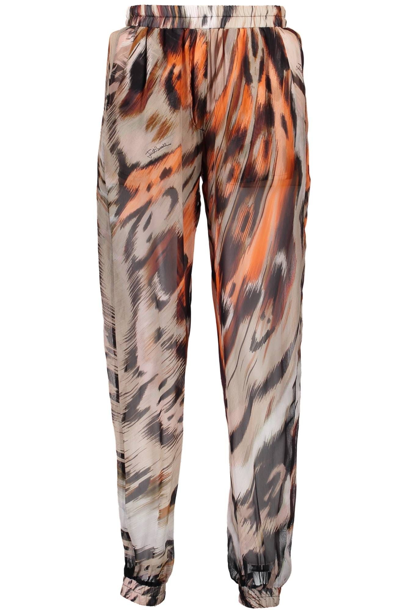 Just Cavalli Orange Viscose Women Pant