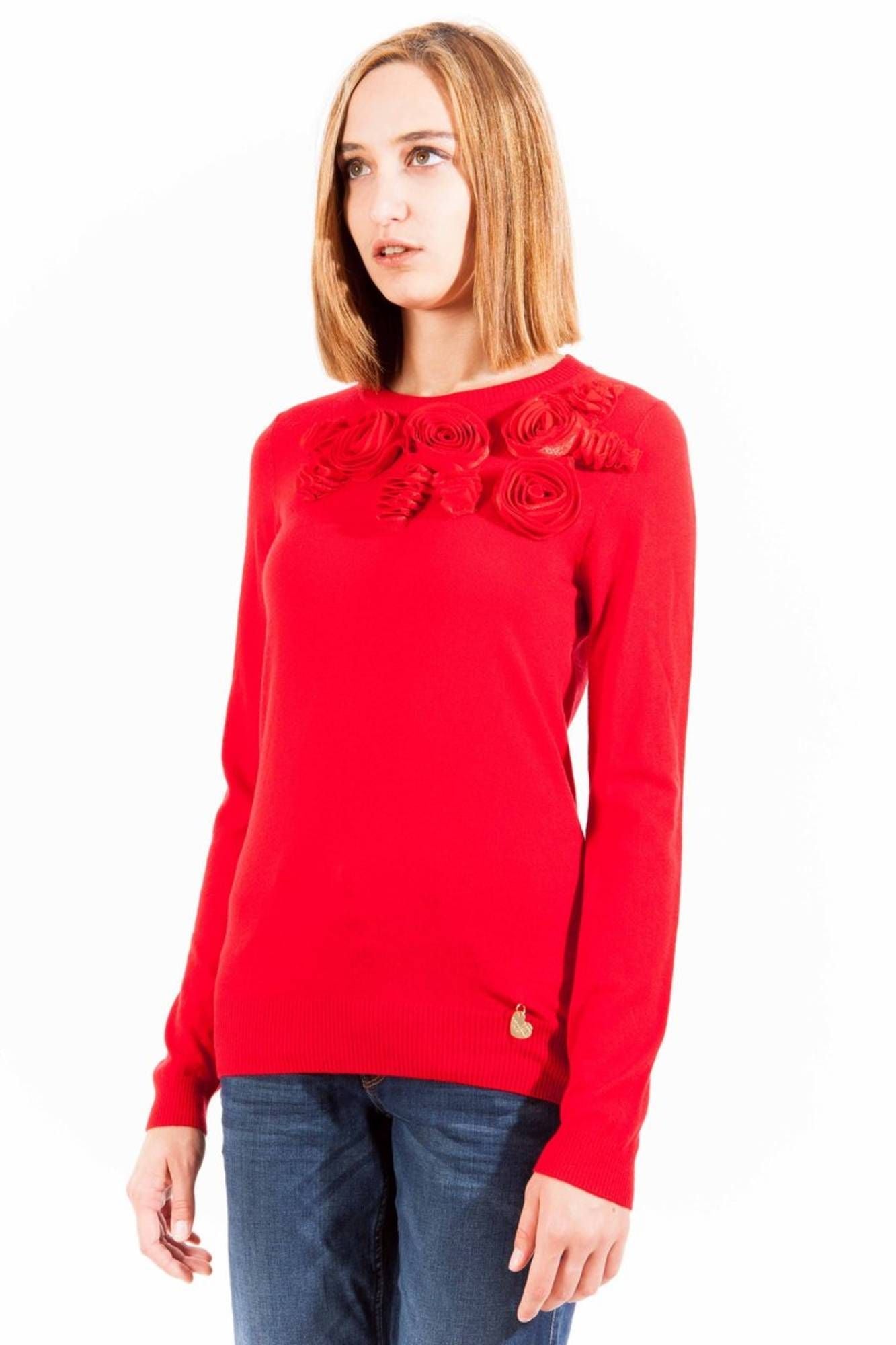 Love Moschino Red Polyester Women Sweater