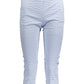 Gant Light Blue Cotton Women Pant