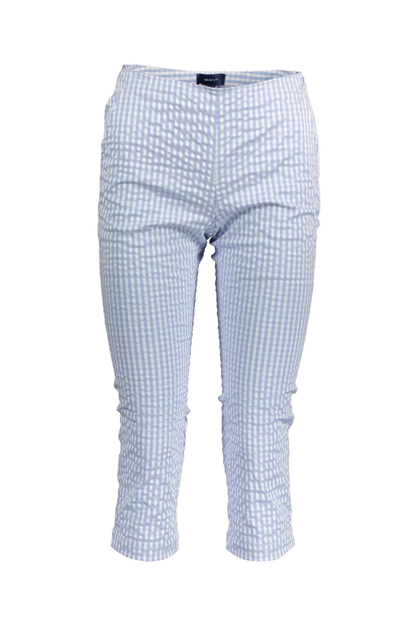 Gant Light Blue Cotton Women Pant