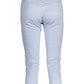 Gant Light Blue Cotton Women Pant