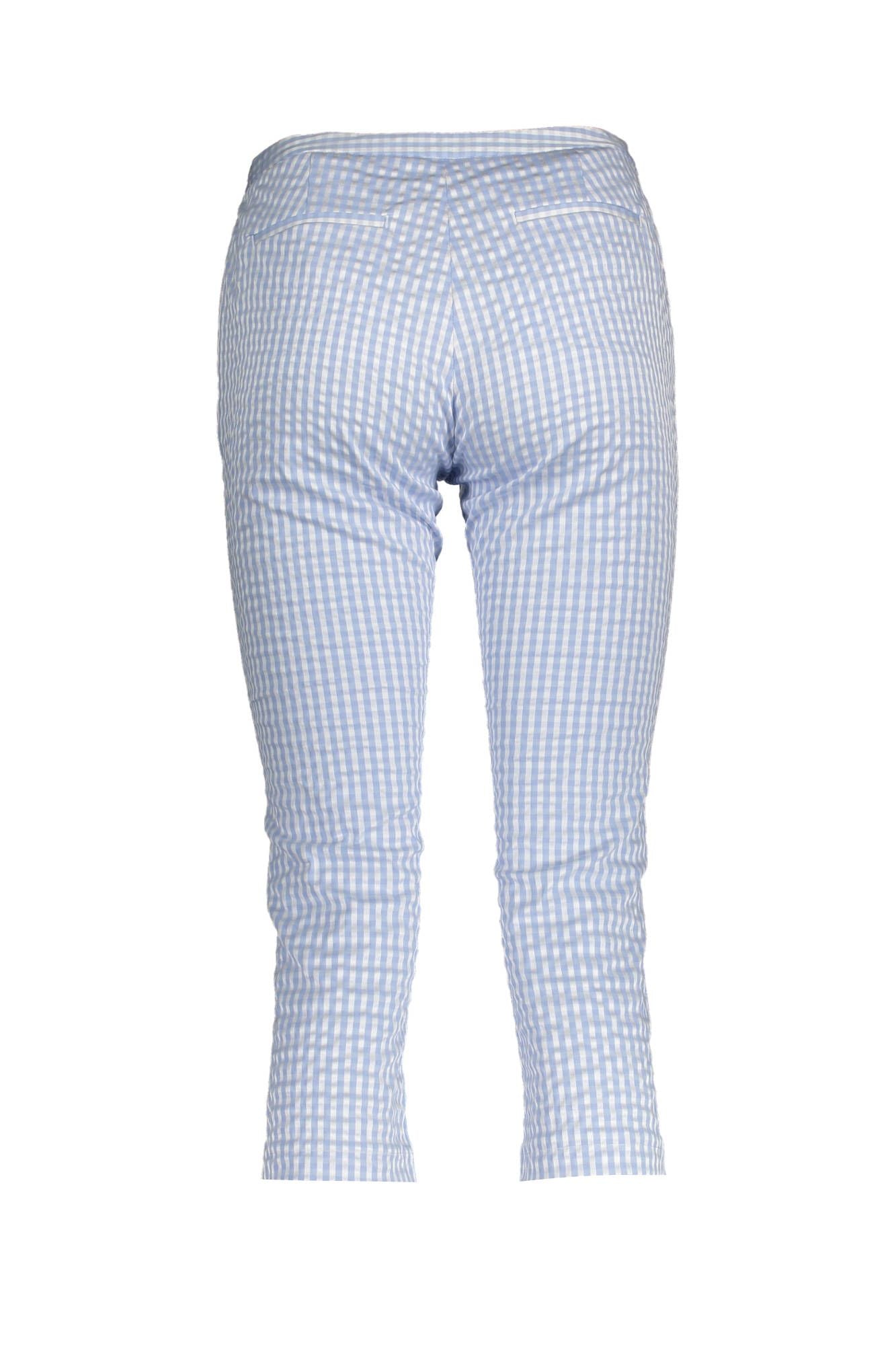 Gant Light Blue Cotton Women Pant