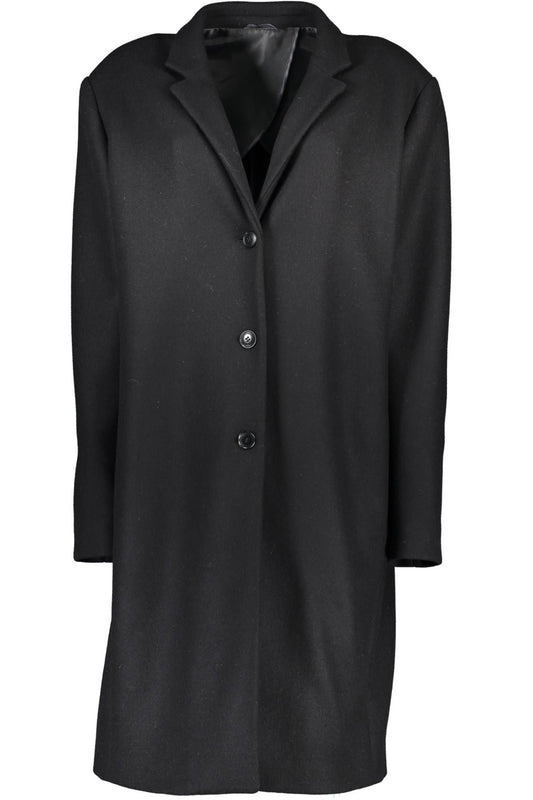 Gant Black Wool Women Coat