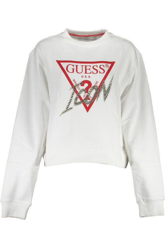 Guess Jeans White Cotton Women Sweater