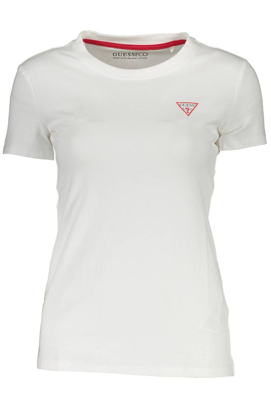 Guess Jeans White Cotton Women T-Shirt