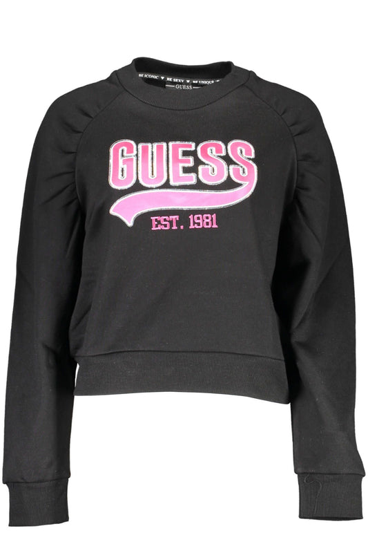 Guess Jeans Black Cotton Women Sweater