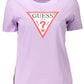 Guess Jeans Purple Cotton Women T-Shirt