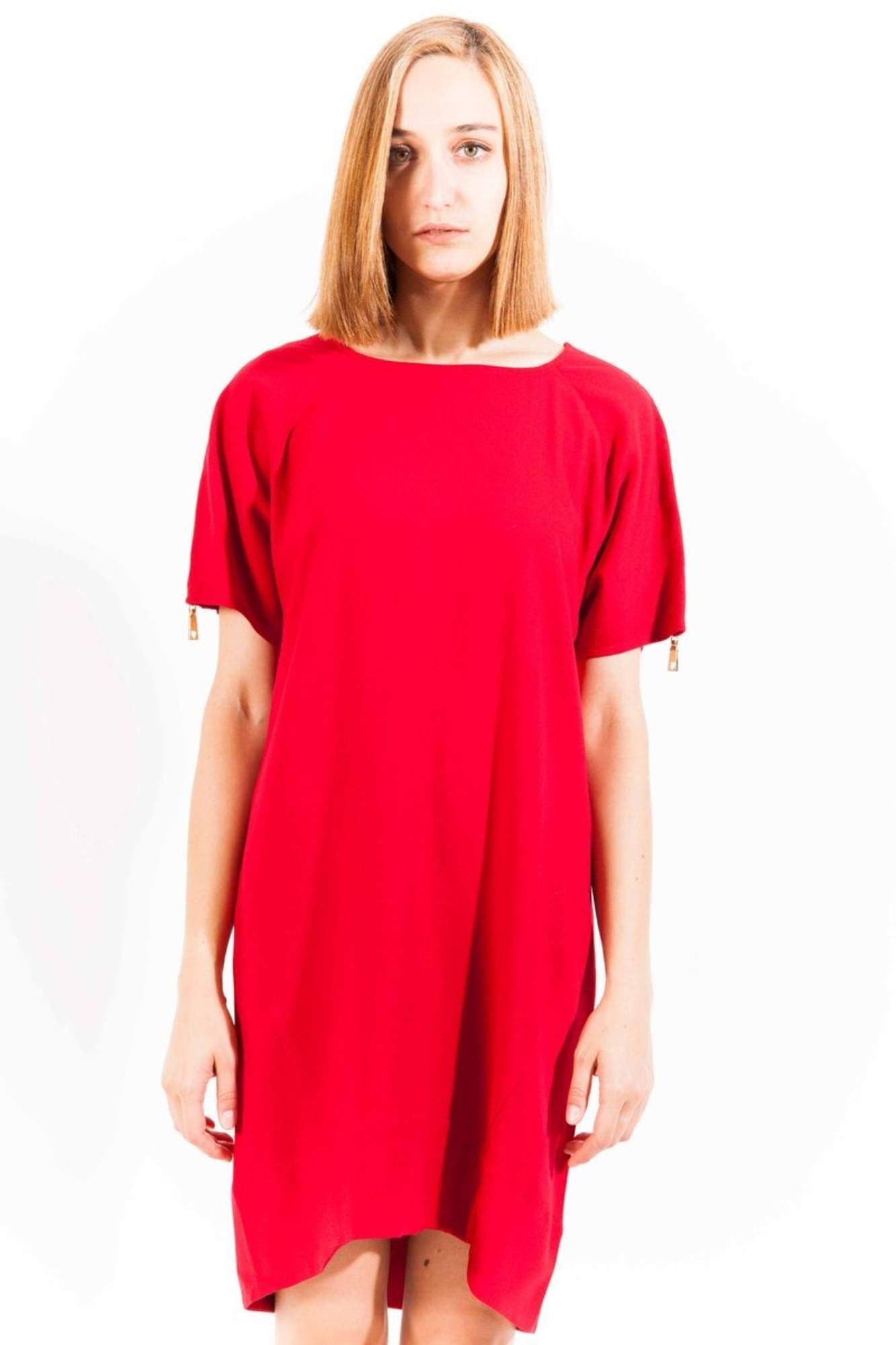 Love Moschino "Red Viscose Women Dress"