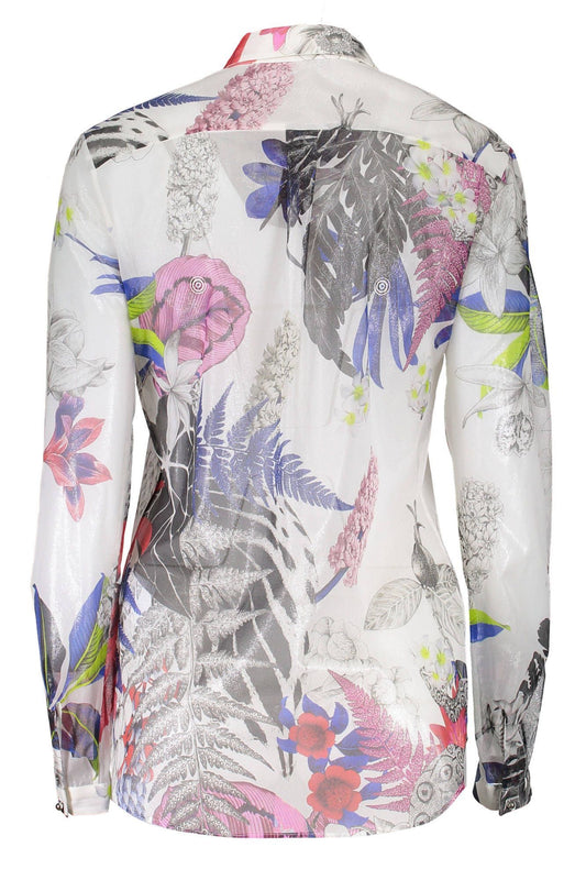 Just Cavalli White Silk Women Shirt