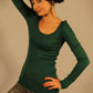 Patrizia Pepe Green Cotton Women Sweater