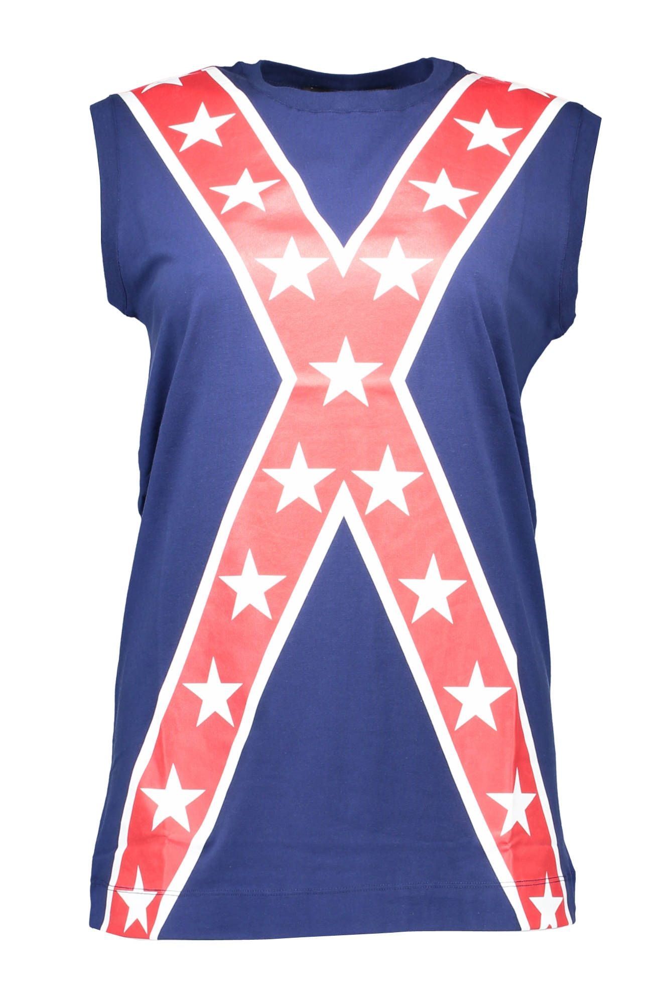 Love Moschino Blue Cotton Women Top