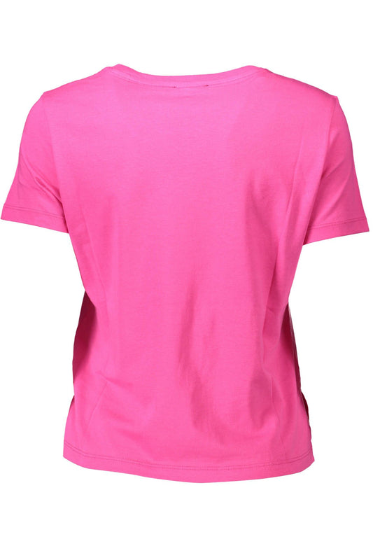 Guess Jeans Pink Cotton Women T-Shirt