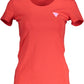 Guess Jeans Red Cotton Women T-Shirt