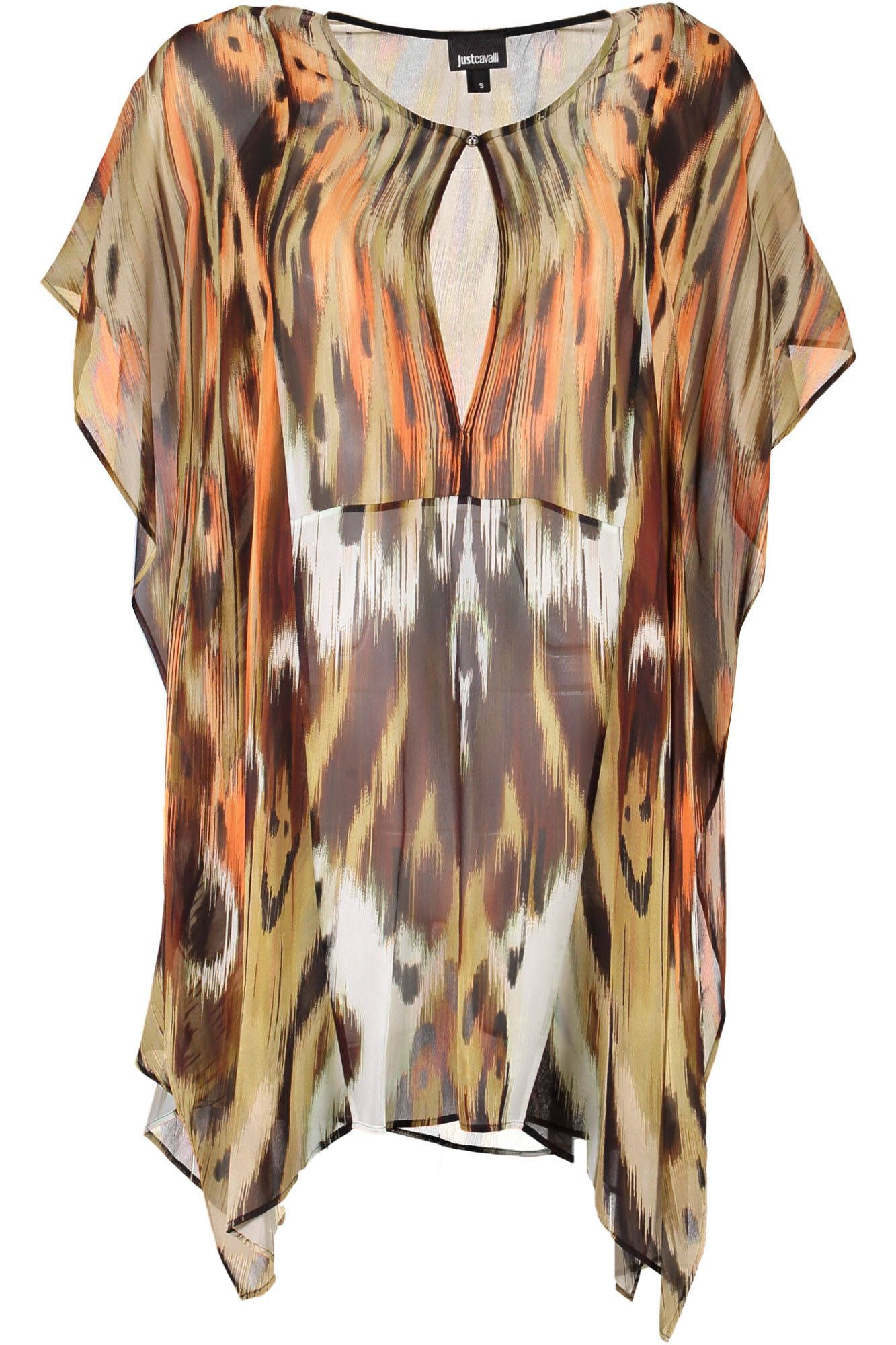 Just Cavalli Orange Viscose Women Dress