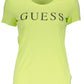 Guess Jeans Yellow Cotton Women TShirt