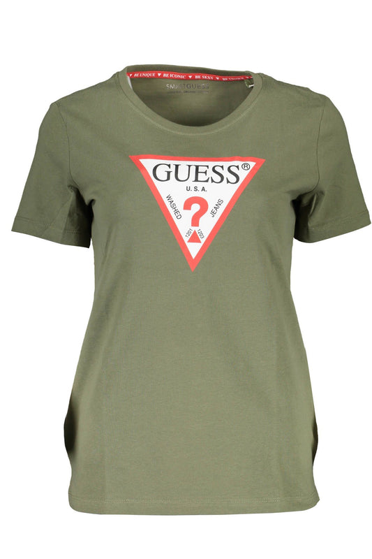 Guess Jeans Green Cotton Women T-Shirt