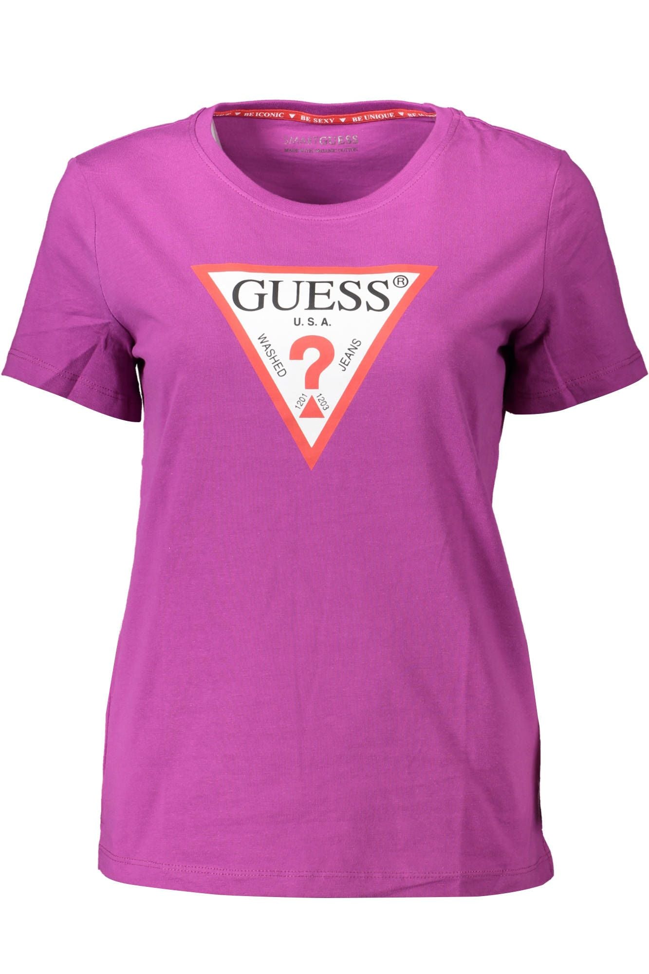 Guess Jeans Purple Cotton Women T-Shirt