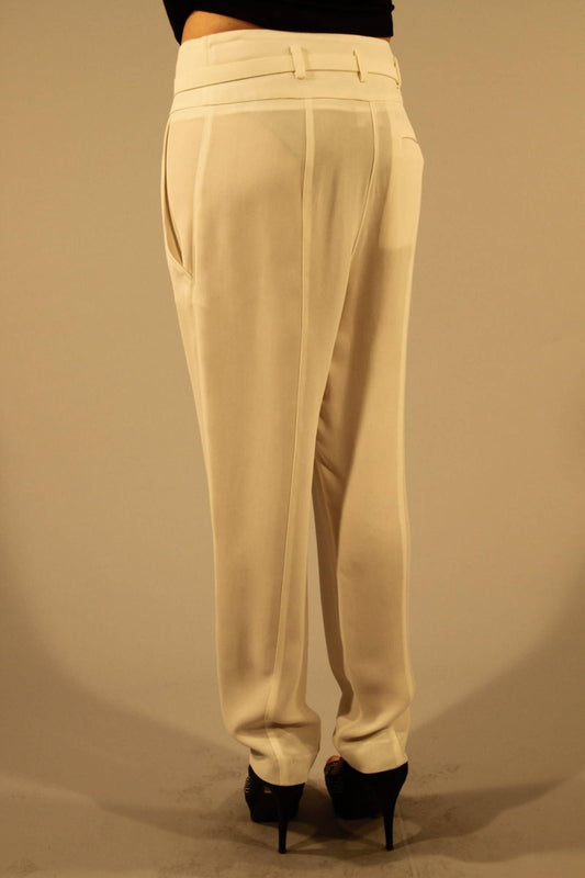 Patrizia Pepe White Viscose Women Trouser