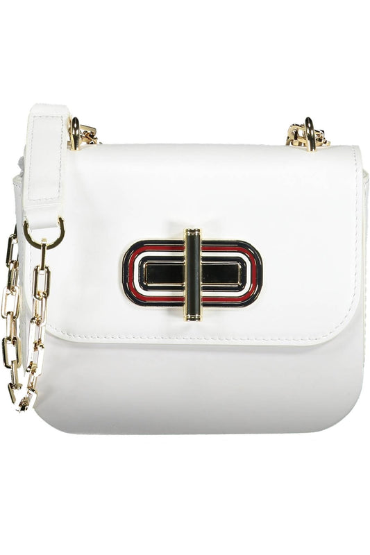 Tommy Hilfiger White Leather Women Handbag