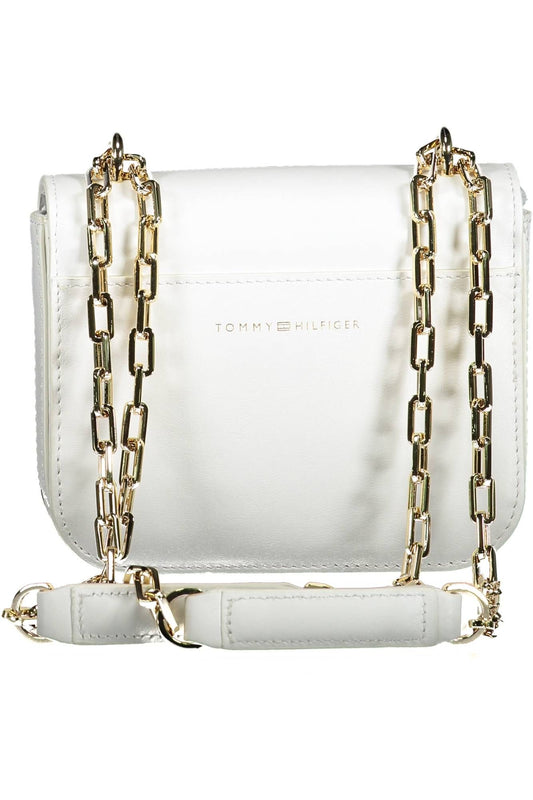 Tommy Hilfiger White Leather Women Handbag