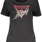 Guess Jeans Black Cotton Women T-Shirt