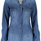 Guess Jeans Blue Cotton Women Shirt