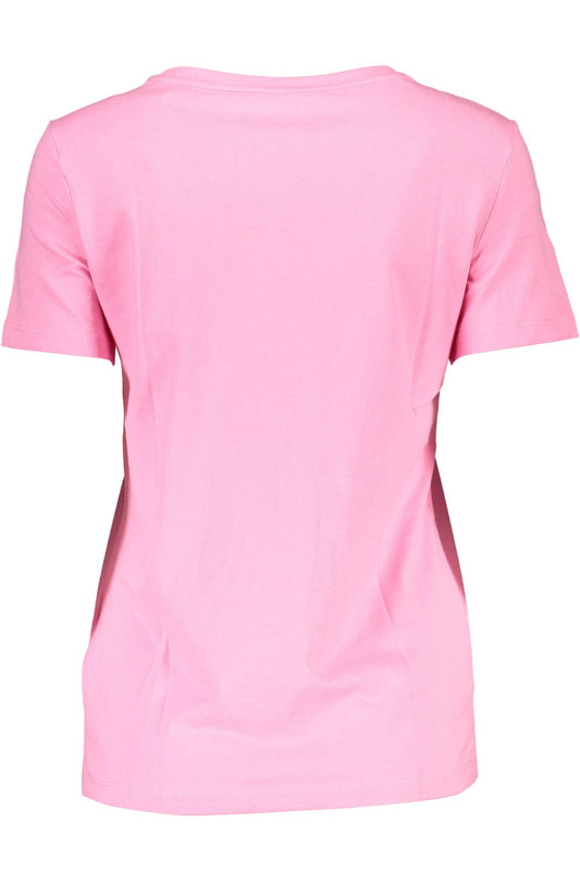 Guess Jeans Pink Cotton Women T-Shirt