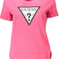 Guess Jeans Pink Cotton Women T-Shirt