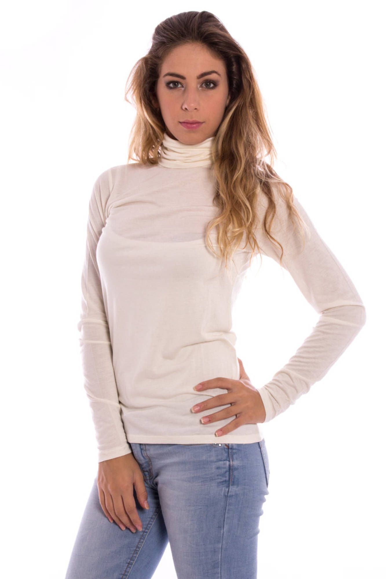 Gant White Wool Women T-Shirt