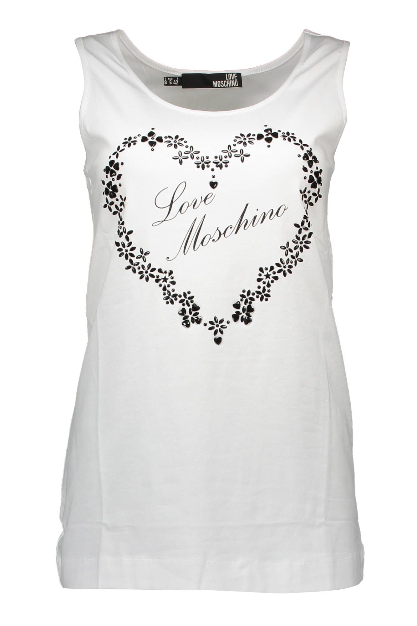 Love Moschino White Cotton Women Top