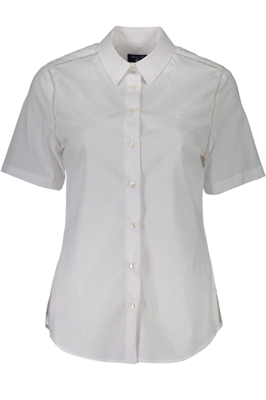 Gant White Cotton Women Shirt