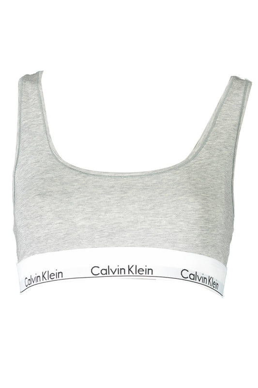 Calvin Klein Gray Cotton Women Sports Bra