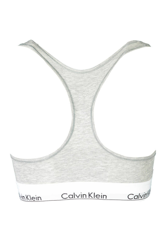 Calvin Klein Gray Cotton Women Sports Bra