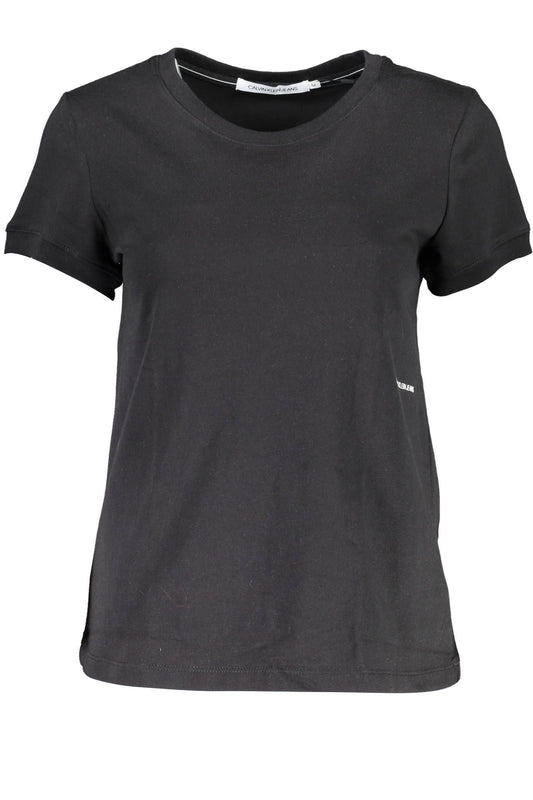 Calvin Klein Black Cotton Women T-Shirt