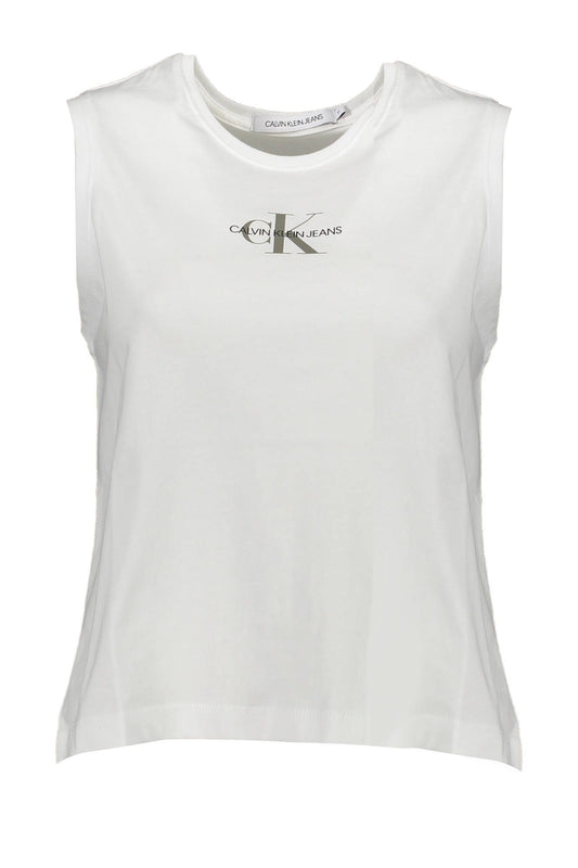 Calvin Klein White Cotton Women Tank Top