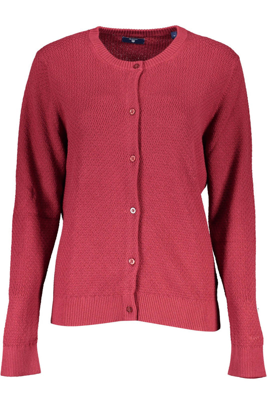 Gant Red Cotton Women Cardigan